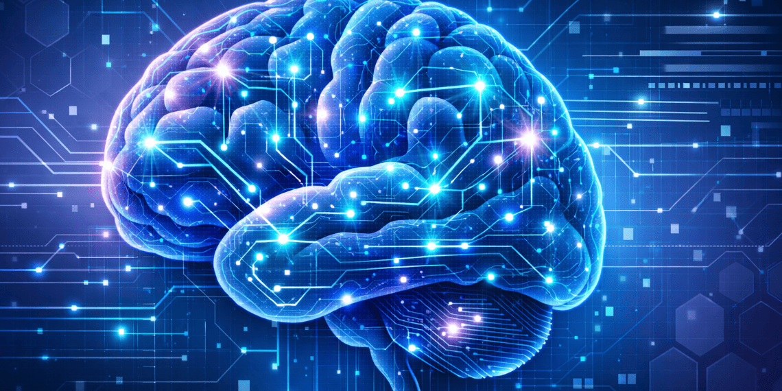 Image of the brain having connection with different regions of the brain.