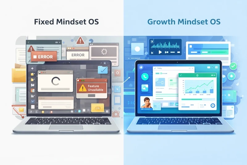 As computer needs better OS to function better, our brain needs growth mindset to make it sharper and better. 