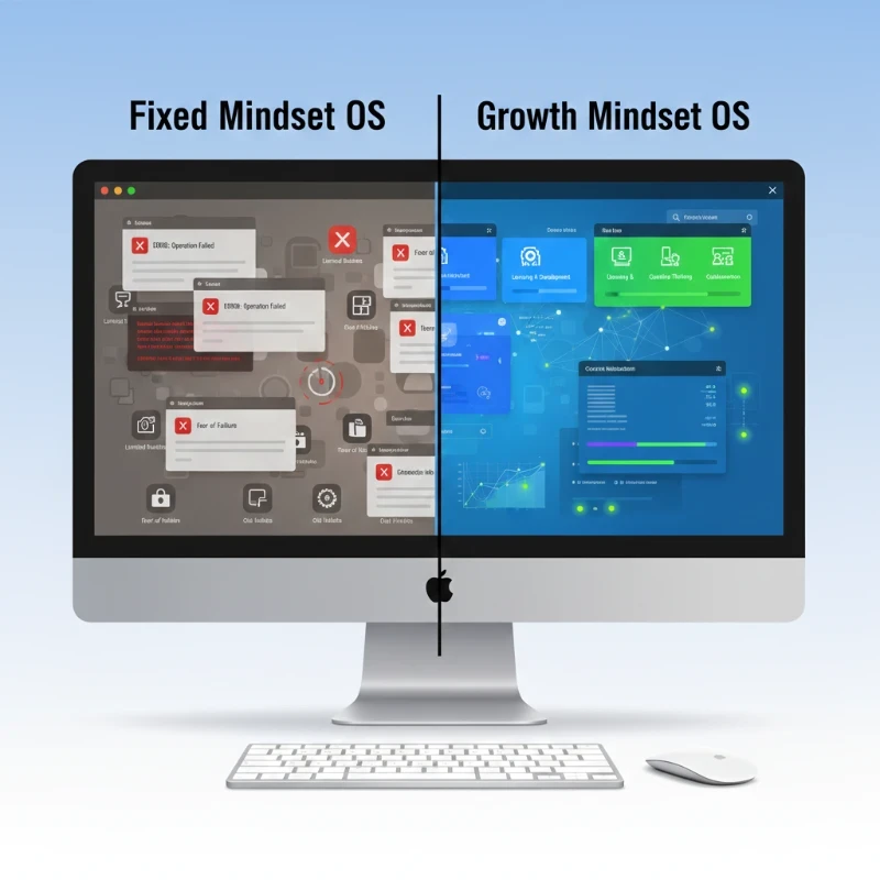 Image of the computer to show our brain's operating system is our mindset. 